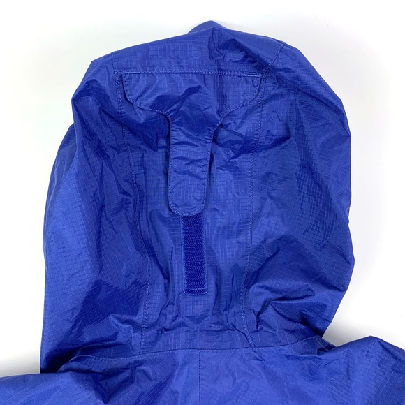 LL Bean Tek Trail Rain Jacket Misses Md Blue Hooded Full Zip Waterproof Windbrkr - Picture 16 of 16